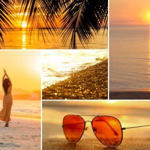 Tropical ocean beach sunglasses