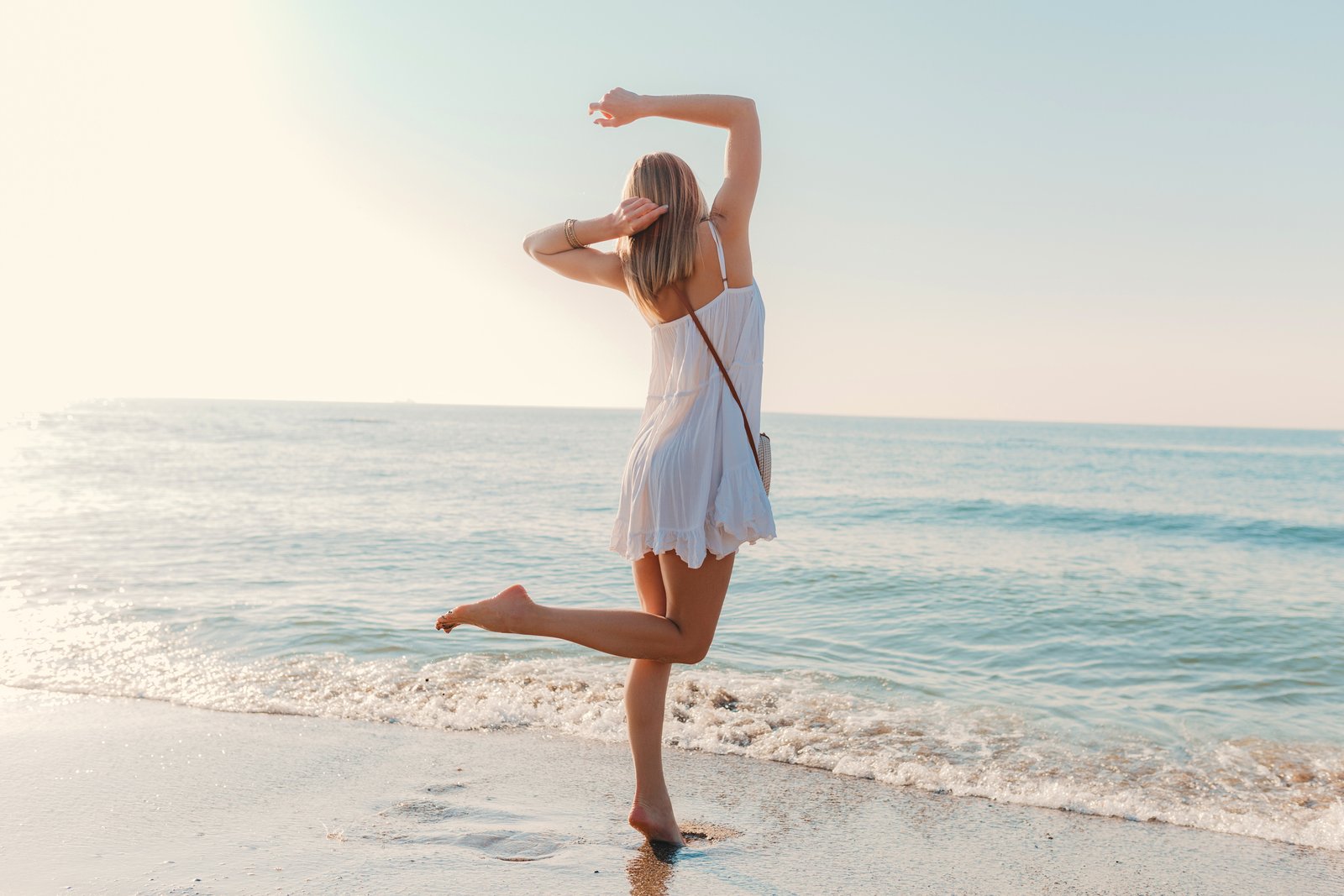 Happy Woman Arms Dancing